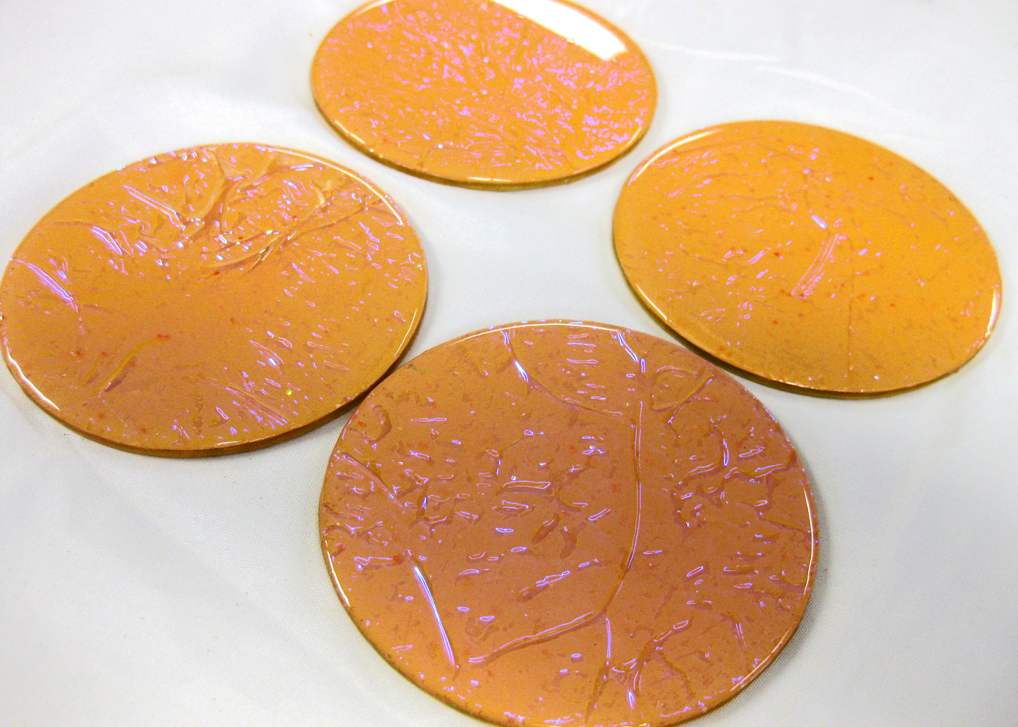 Coasters - Holographic Collection - "Sunkissed" - Round set of 4