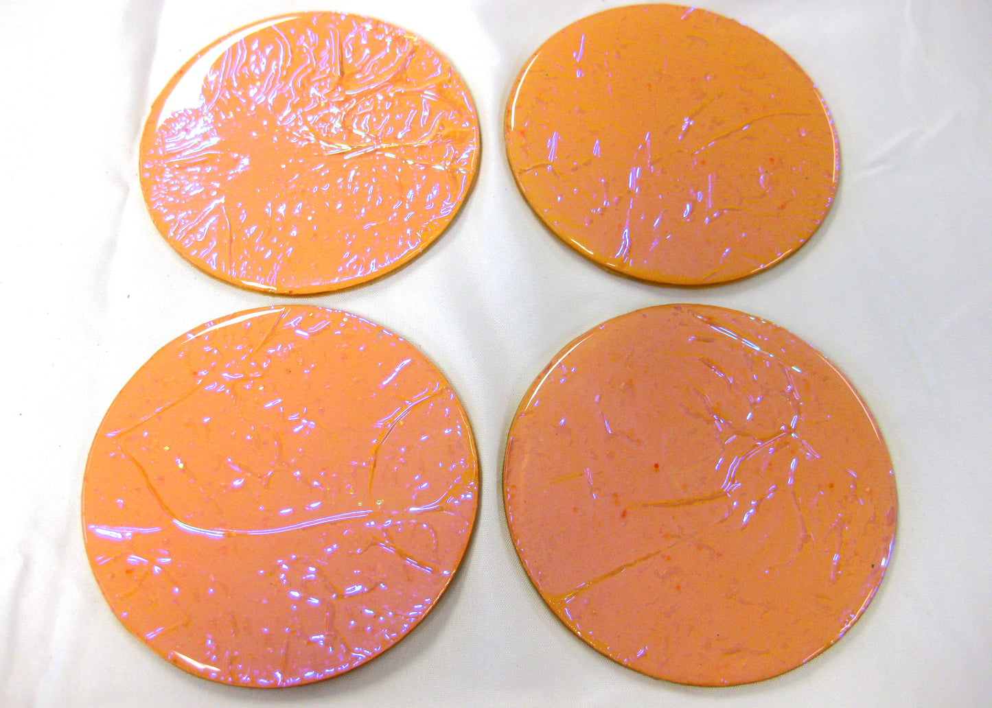 Coasters - Holographic Collection - "Sunkissed" - Round set of 4