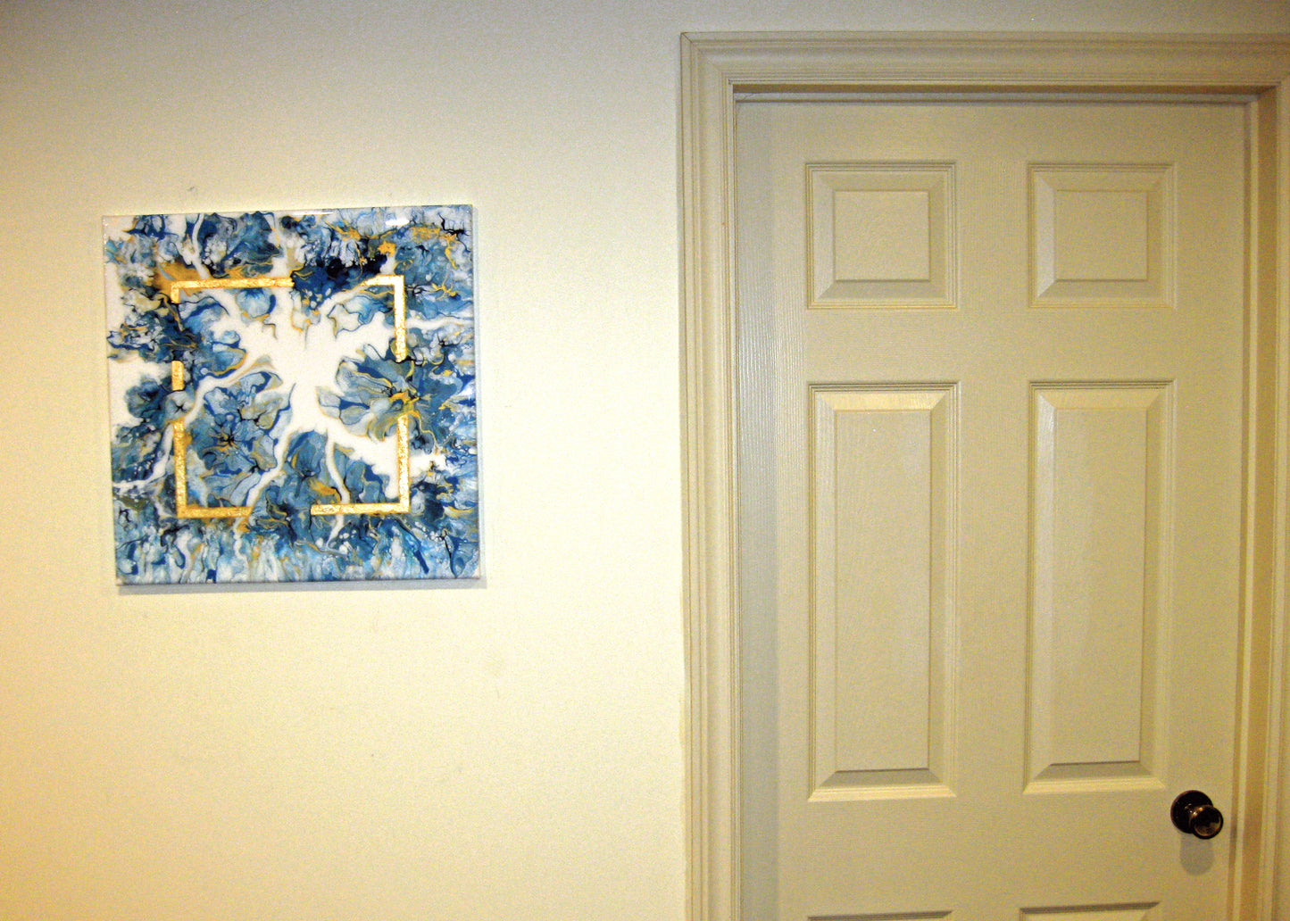 "The Golden Frame" - 20" by 20" Acrylic Painting