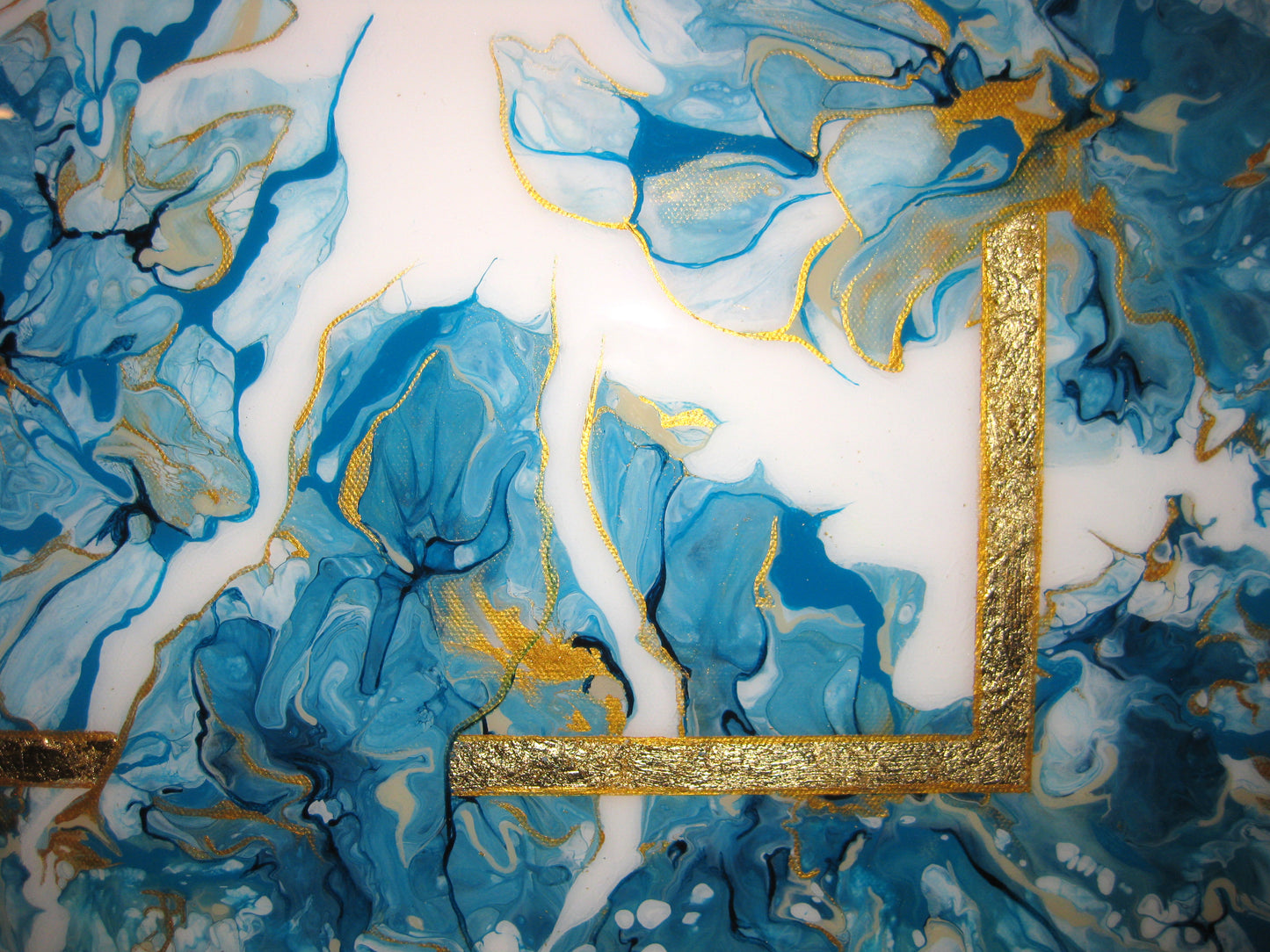 "The Golden Frame" - 20" by 20" Acrylic Painting