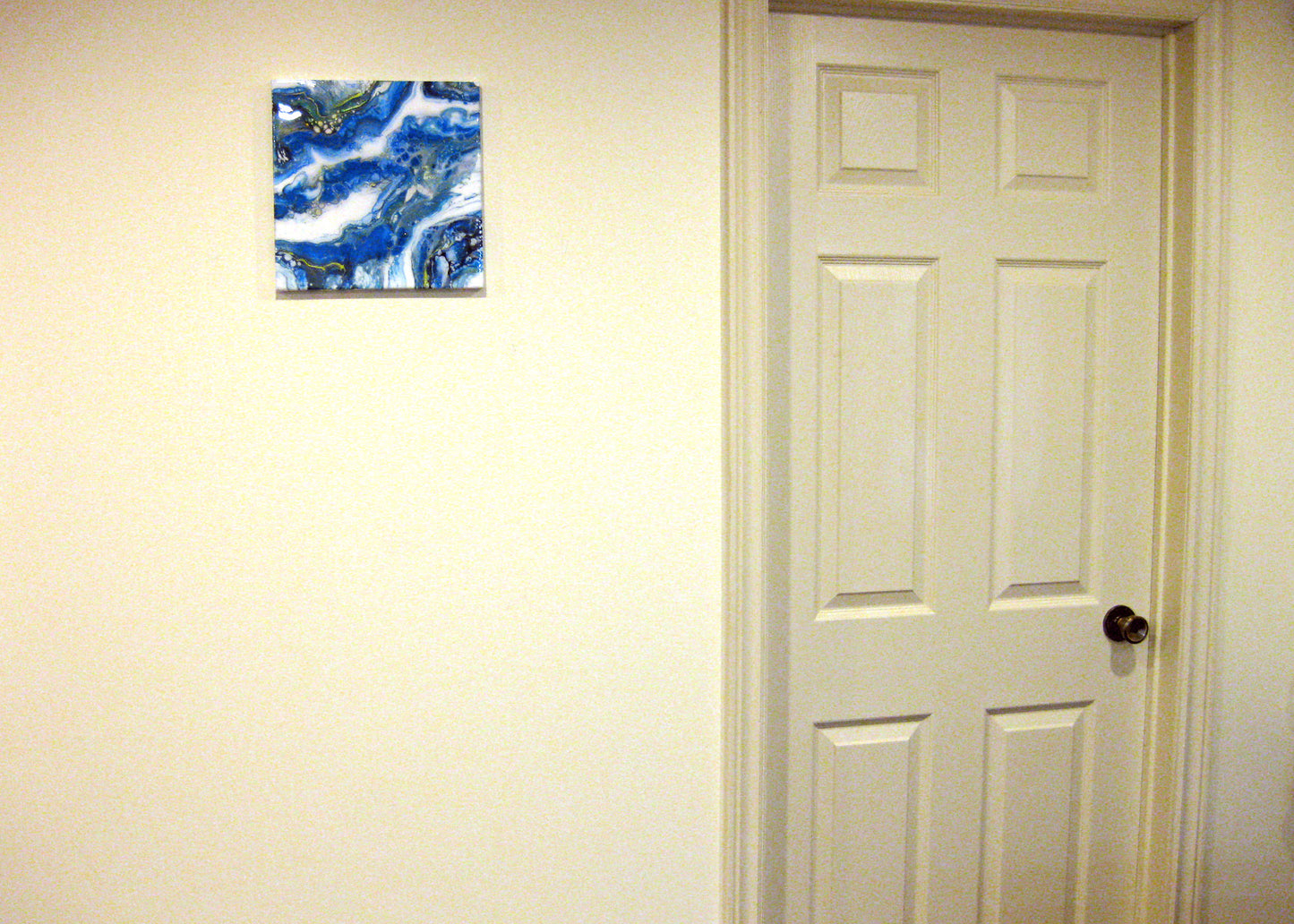 "Vibrant Blues" - 12" by 12" Acrylic Painting