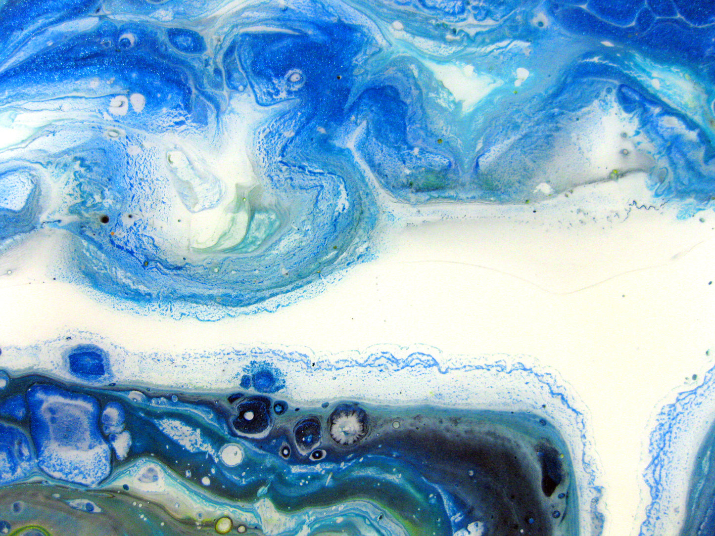 "Vibrant Blues" - 12" by 12" Acrylic Painting