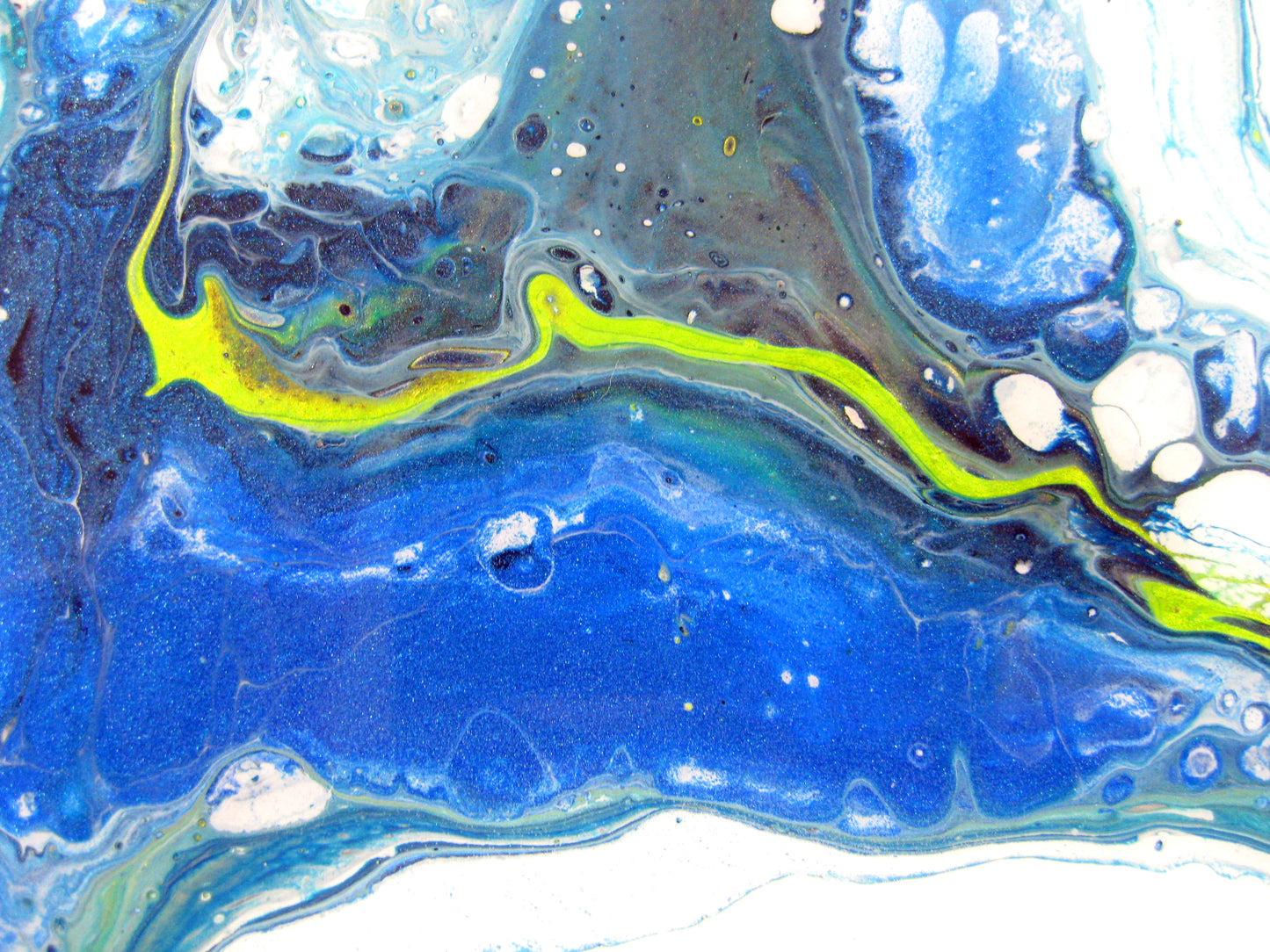 "Vibrant Blues" - 12" by 12" Acrylic Painting