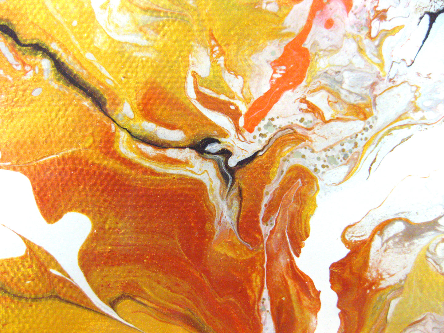 "Vibrant Metallics" - 12" by 12" Acrylic Painting