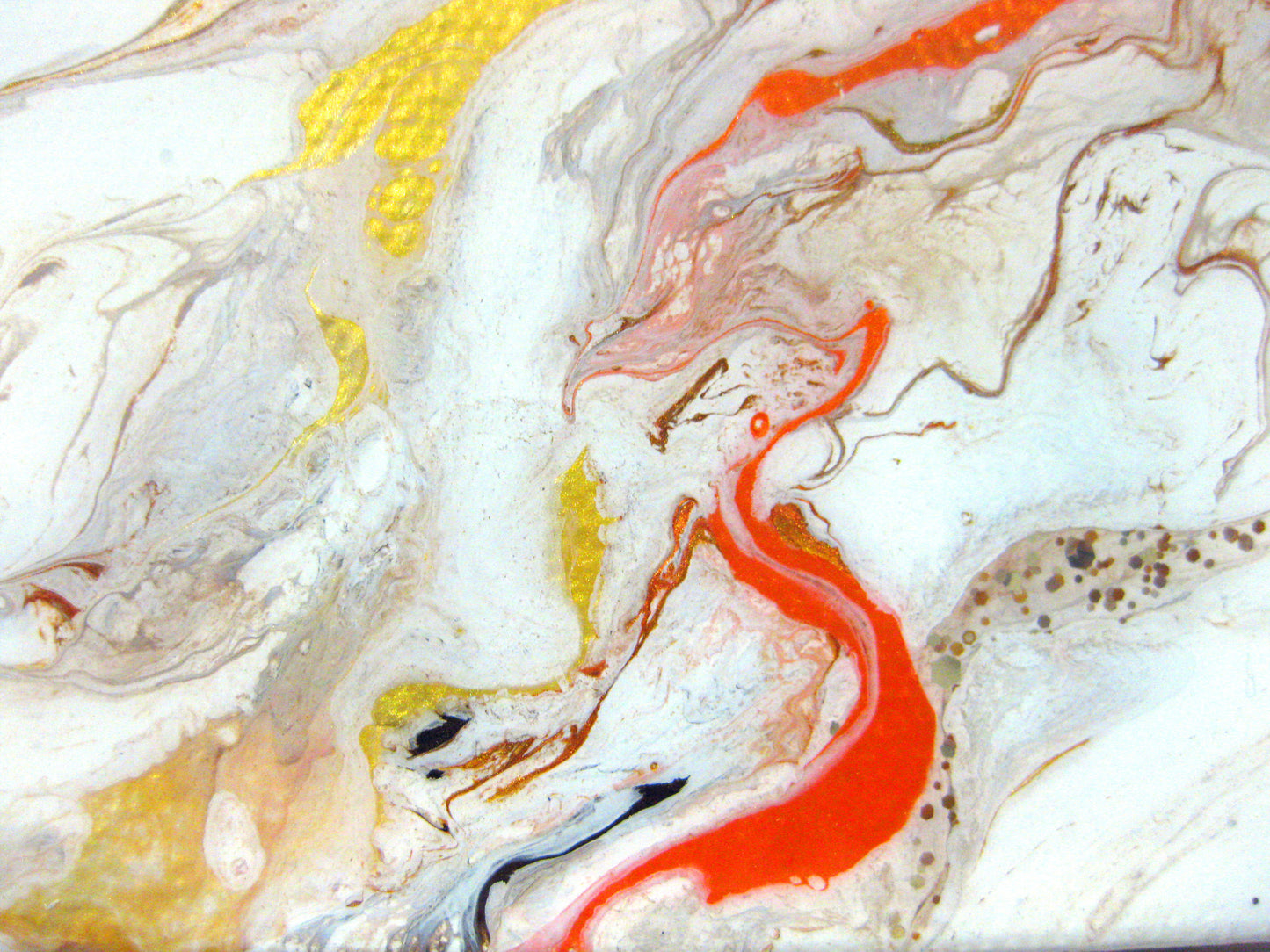 "Vibrant Metallics" - 12" by 12" Acrylic Painting