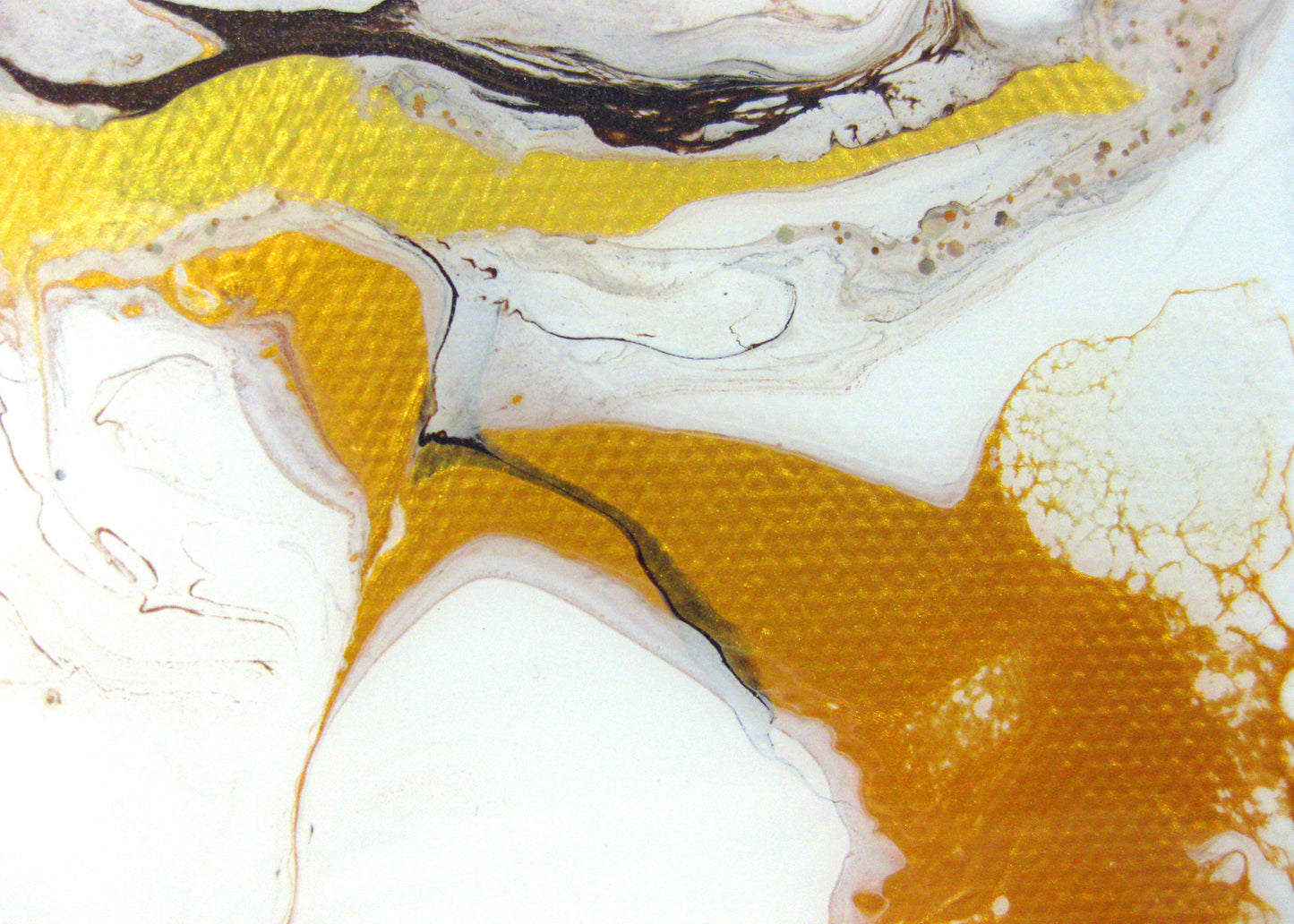"Vibrant Metallics" - 12" by 12" Acrylic Painting