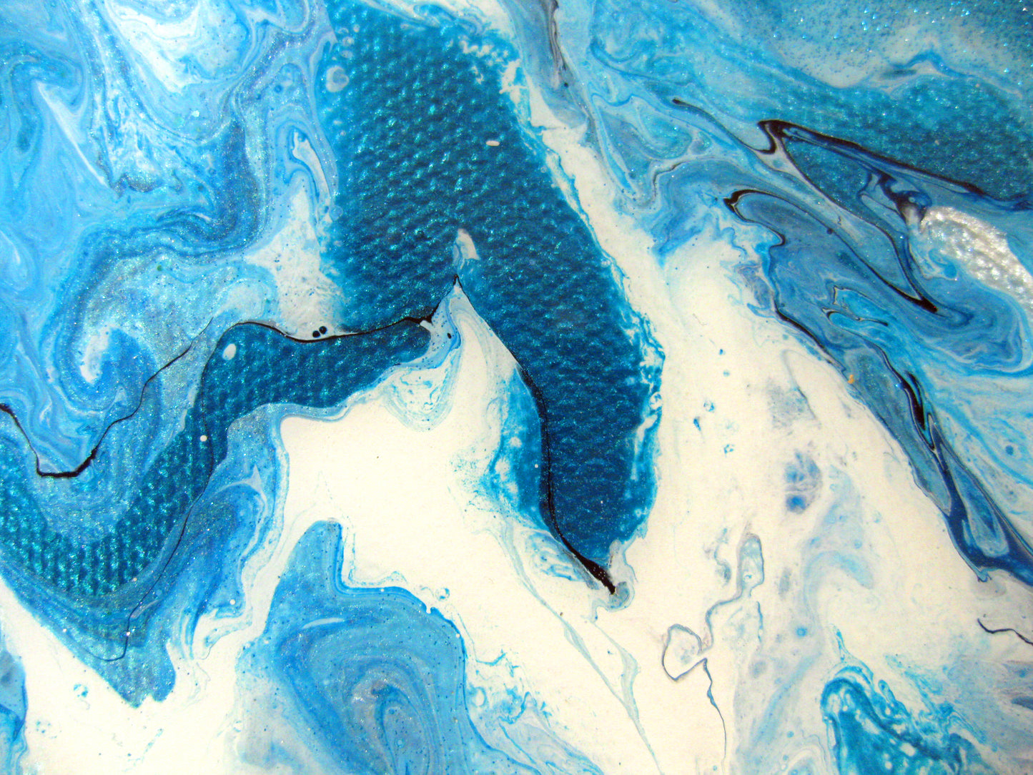 "Vibrant Turquois" - 12" by 12" Acrylic Painting