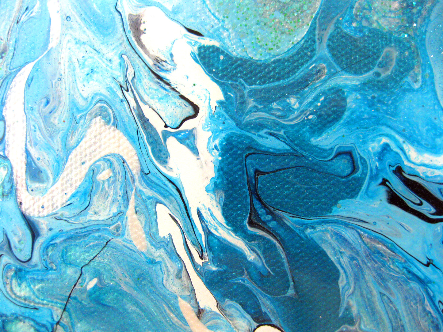 "Vibrant Turquois" - 12" by 12" Acrylic Painting