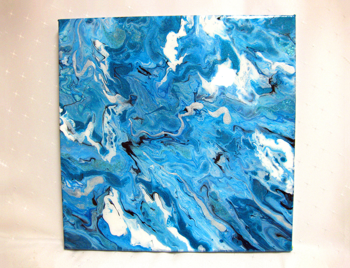 "Vibrant Turquois" - 12" by 12" Acrylic Painting