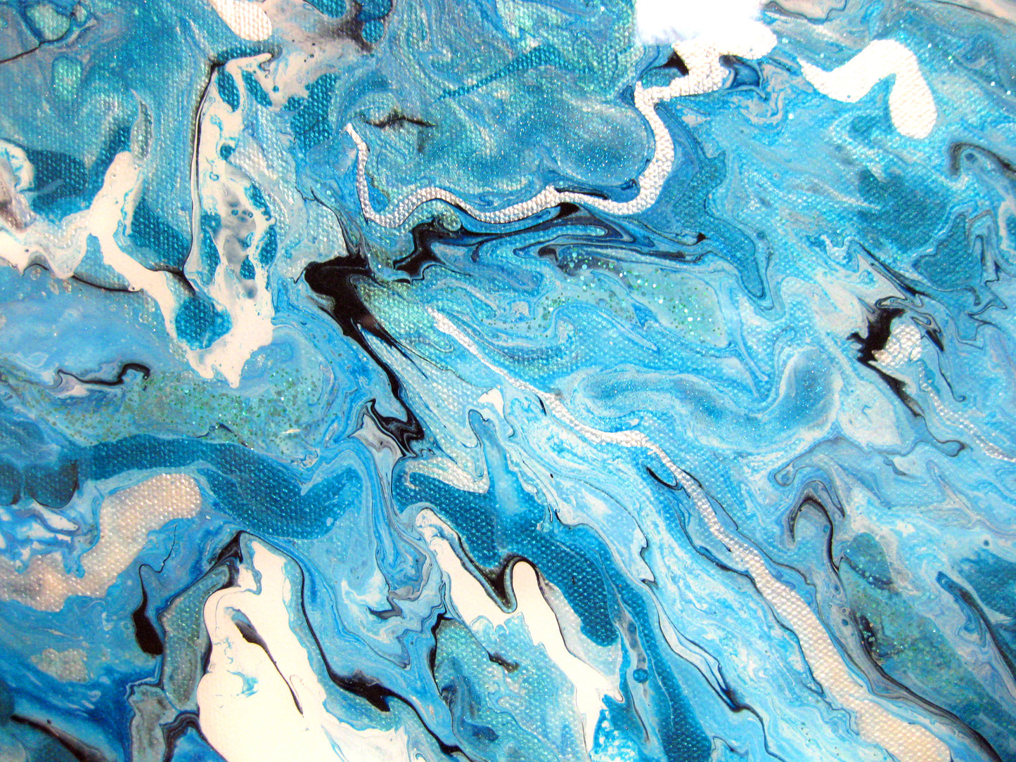 "Vibrant Turquois" - 12" by 12" Acrylic Painting
