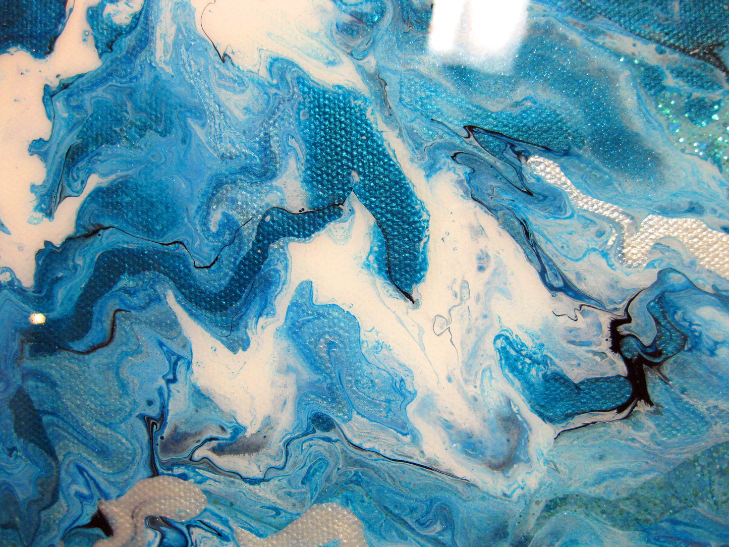 "Vibrant Turquois" - 12" by 12" Acrylic Painting