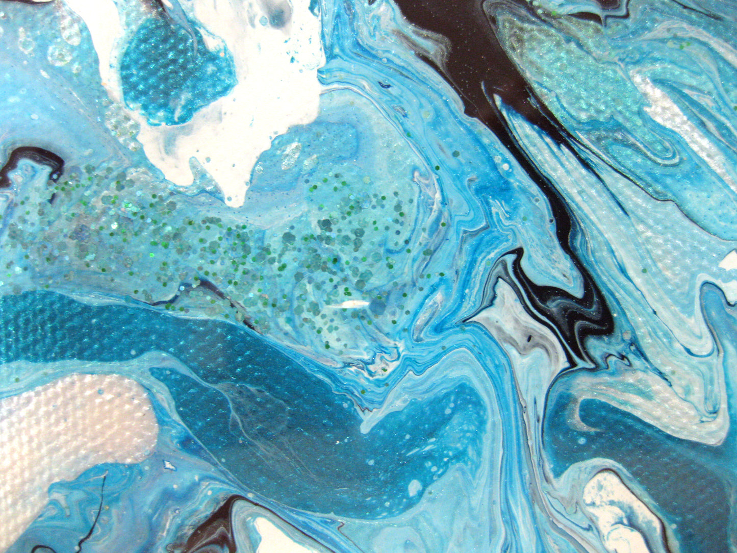 "Vibrant Turquois" - 12" by 12" Acrylic Painting