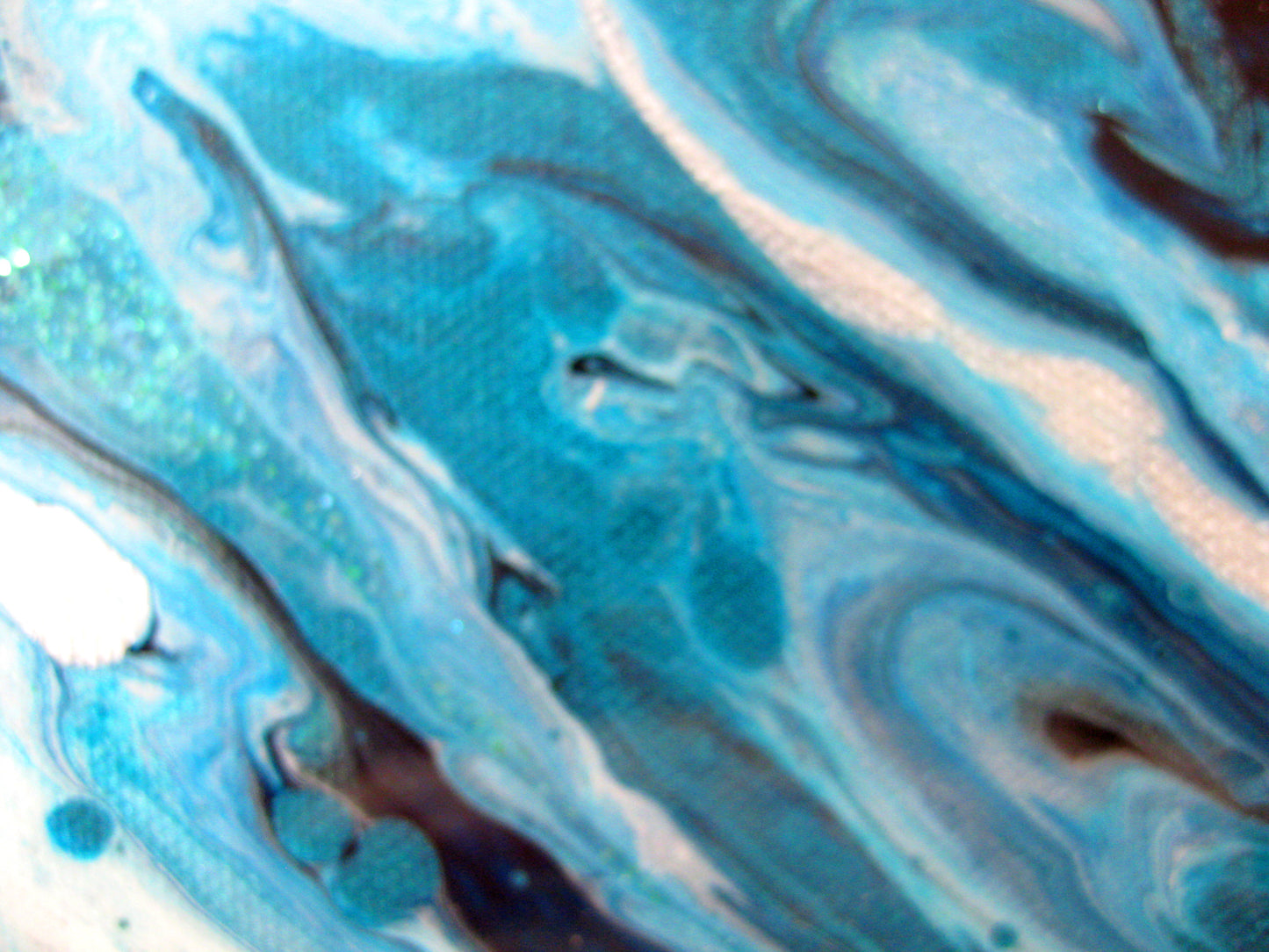 "Vibrant Turquois" - 12" by 12" Acrylic Painting