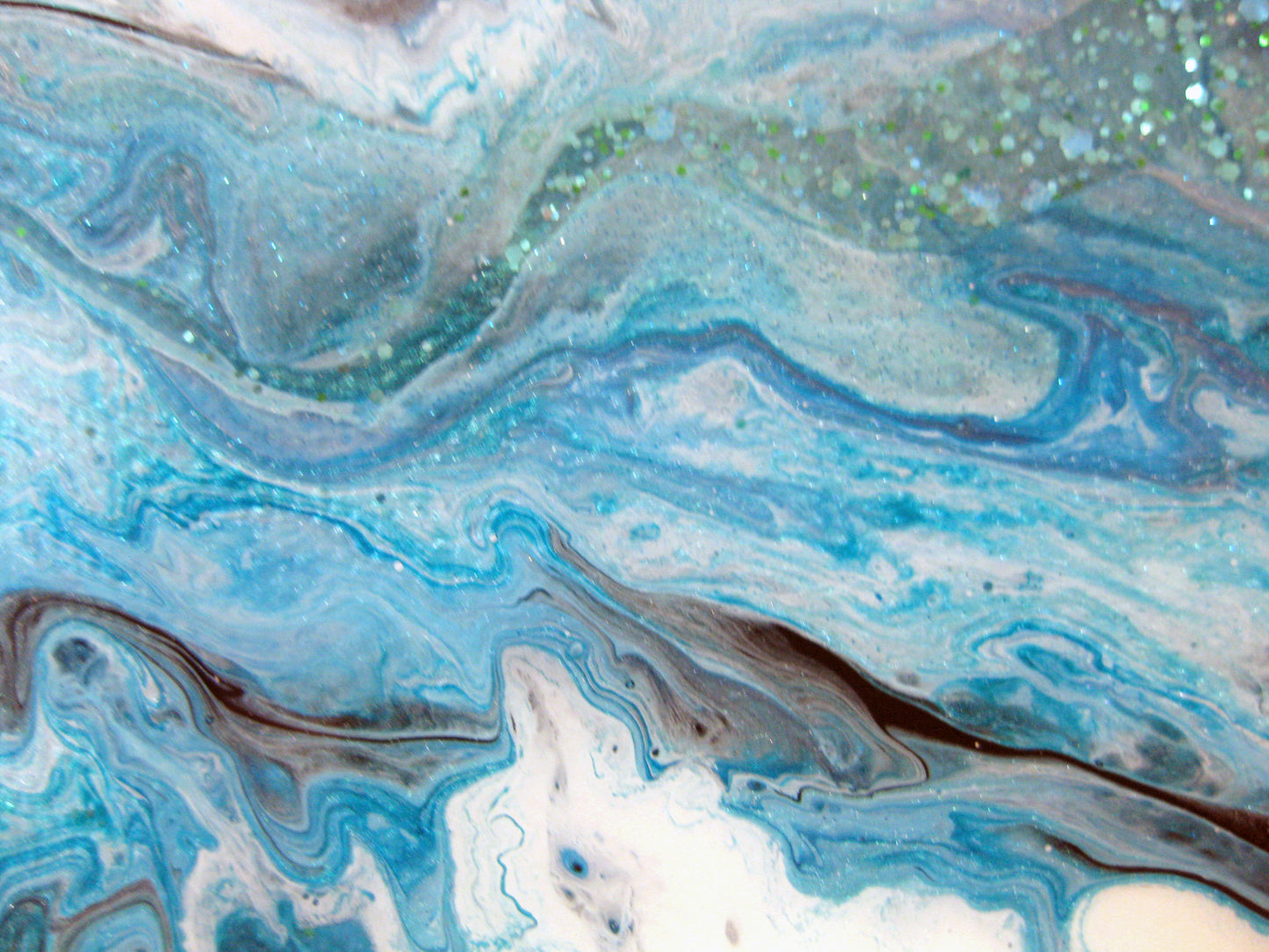 "Vibrant Turquois" - 12" by 12" Acrylic Painting