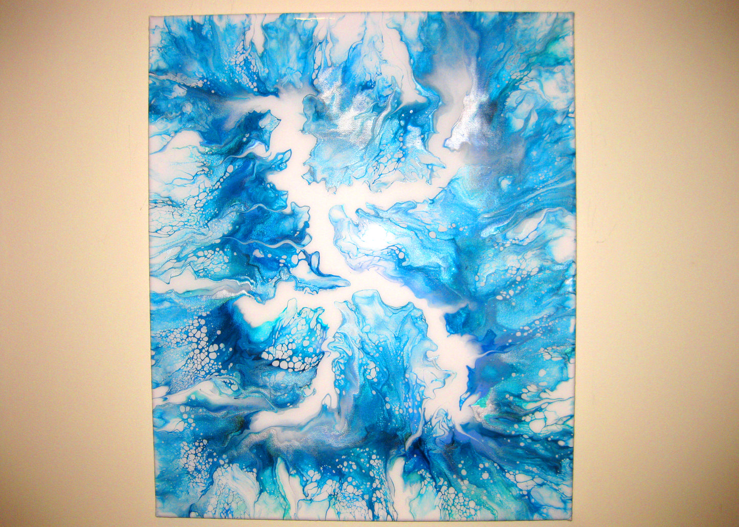 "Waves of Blue" 20" by 24" Acrylic Painting