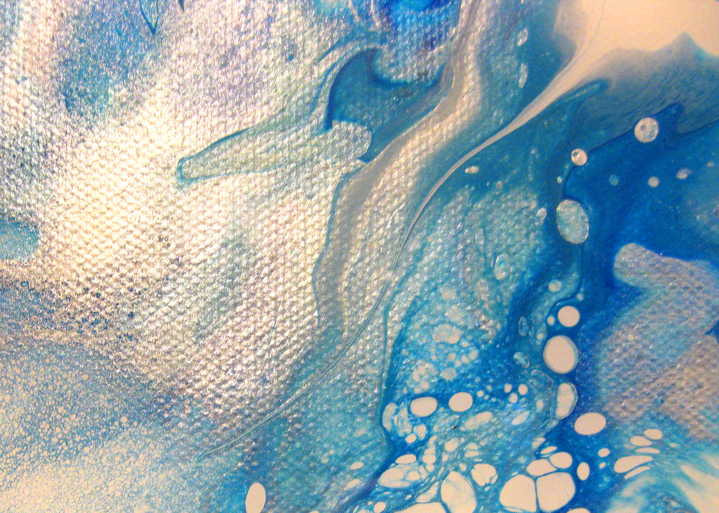 "Waves of Blue" 20" by 24" Acrylic Painting